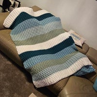 CROCHET PATTERN Crochet Me A River Throw - Make to Any Size - PDF ...