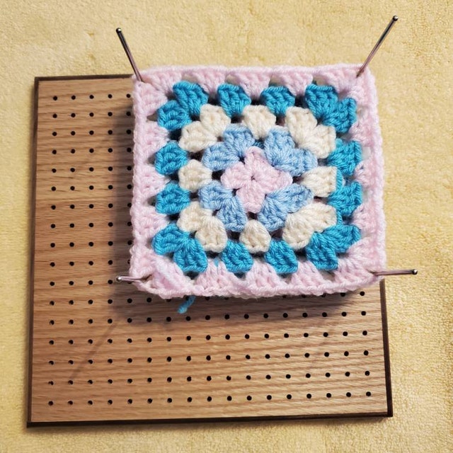 11.8 Inches Blocking Board For Crocheting - Handcrafted Rubber Wooden Board  For Knitting Crochet And Granny Squares, Crochet Accessories Crochet Block