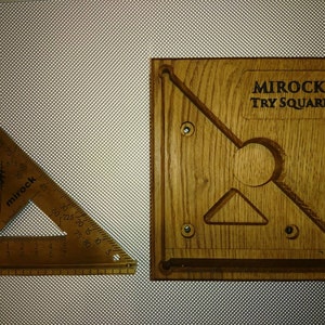 Mirock Square Metric Brass 120mm Nice Gift for Woodworker - Etsy