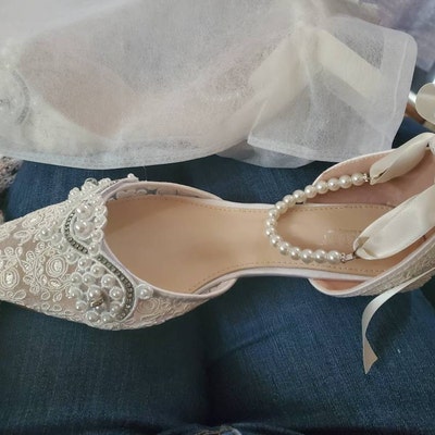 Dusty Pink Satin Pointy Toe Flats With ANKLE TIE or BALLERINA Lace Up ...