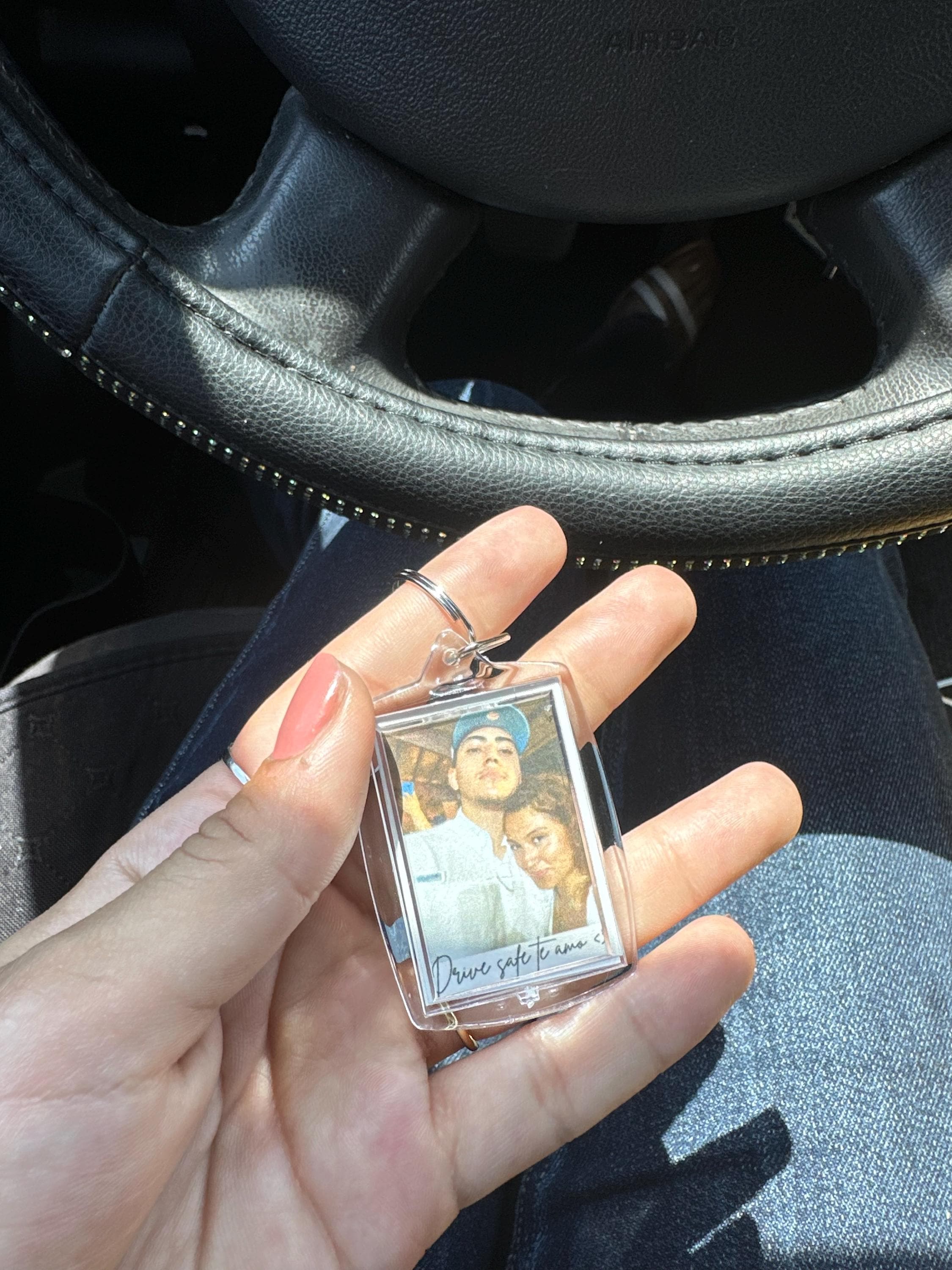 Personalized Photo Keychain, Key Ring, for Anniversary, Christmas Gift, Stocking Stuffer, Matching, Girlfriend, Boyfriend, Best Friend