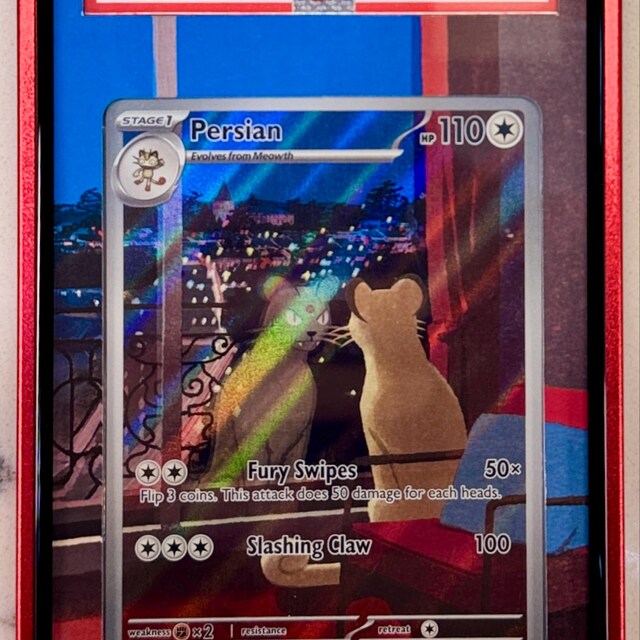 persian full art pokemon card #78 Shrouded Fable Custom Pokémon Extended Artwork Insert for PSA Graded Slabs You will receive the exact item in the photographs Pokemon Japanese Team Rocket’s Meowth