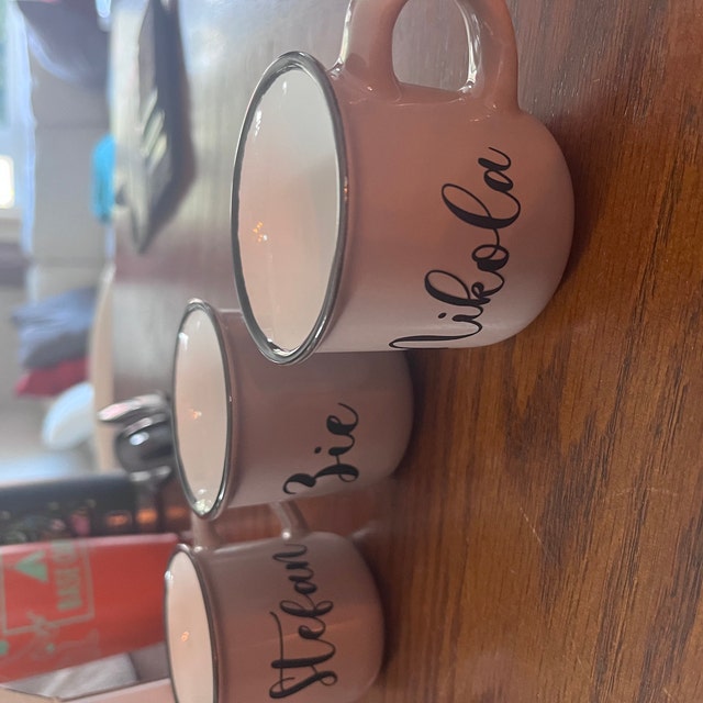 Tazza personalizzata per bambini con nome e motivo carino
