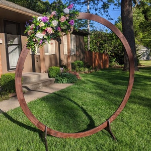 Round wedding arch wooden arch wedding backdrop outdoor | Etsy