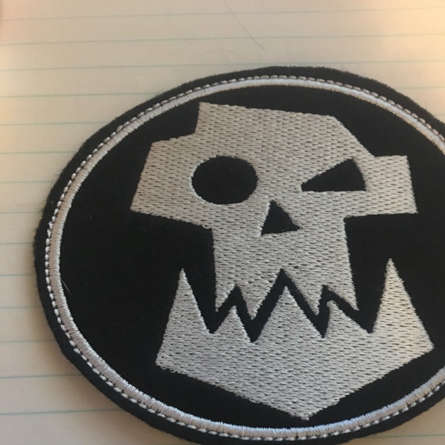 Warhammer 40k ORK Patch Logo Symbol Jacket SewOn Applique Etsy