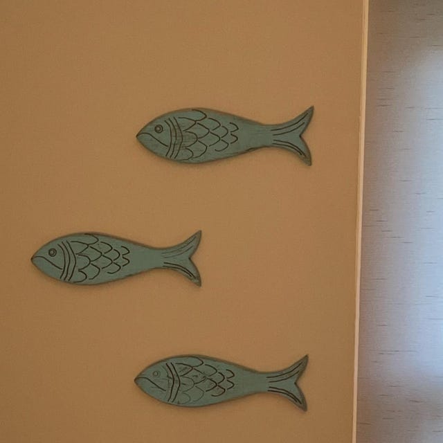 Baker Ross FE234 - Decorazioni Pesce In Legno Da Decorare (6 Pezzi) - Lavoretti Creativi Per Bambini