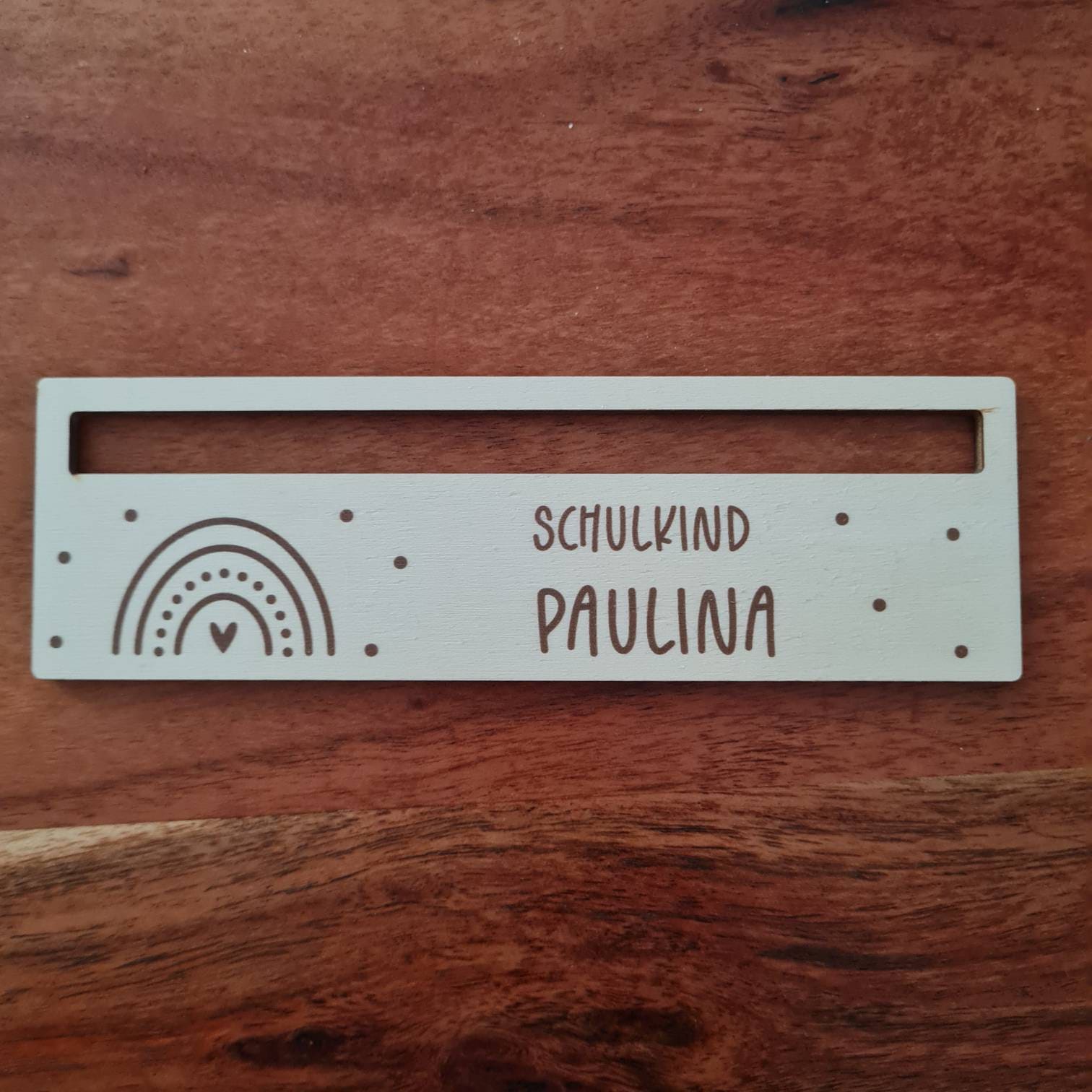 Personalized Wooden Ruler Reading Aid, School Enrollment Gifts for the Start of School, Individual School Child Gift, School Introduction