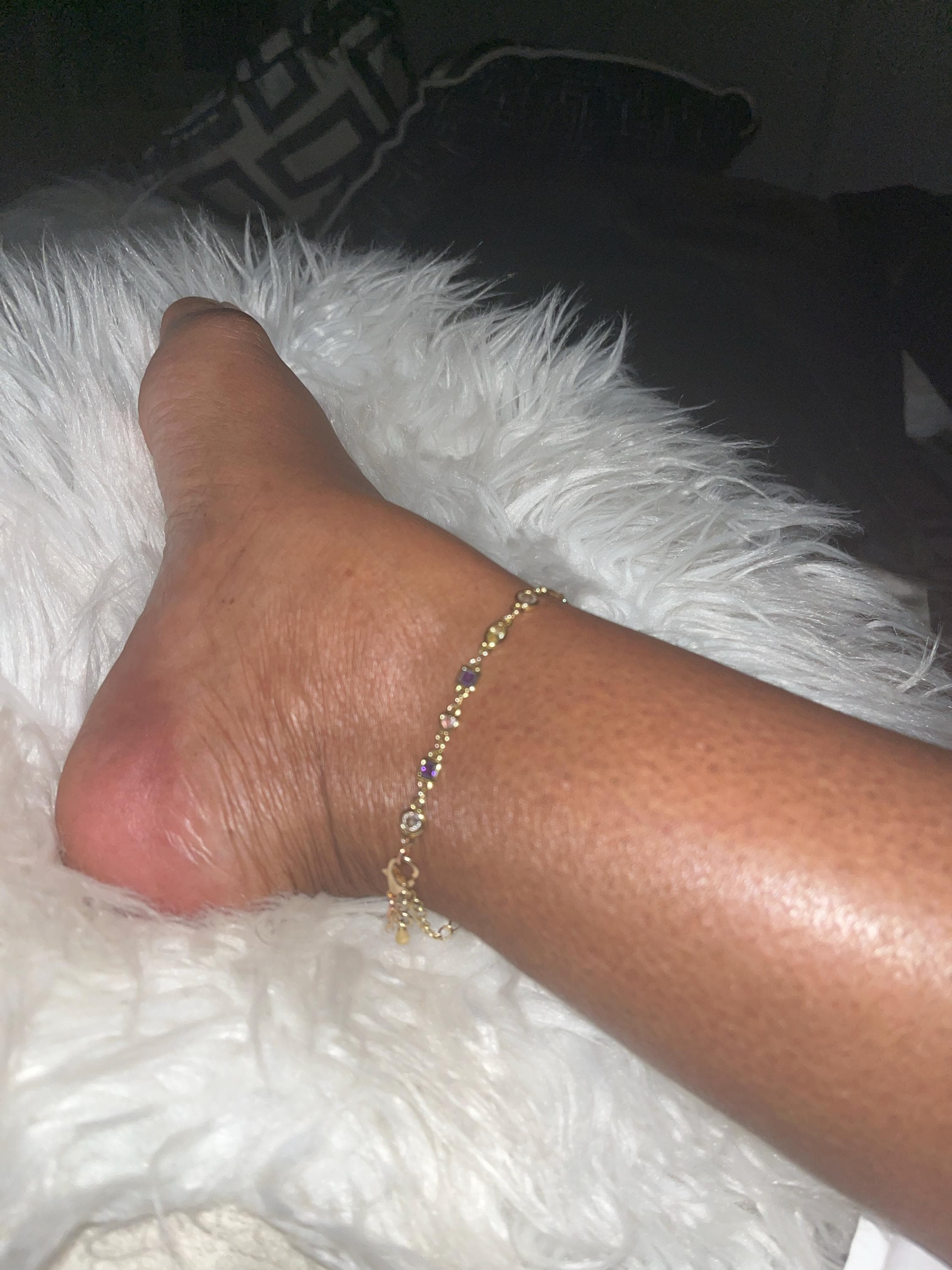 14k Rainbow Crystal Anklet, Gold Charm Anklet | Gold crystal ankle bracelet | Bridesmaid gift| Gold gift for her 14k Gold filled anklet
