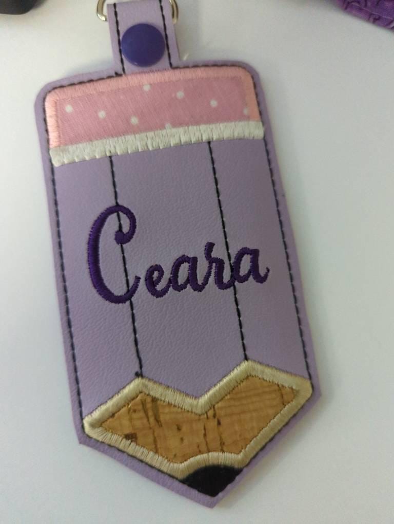 Personalized Teacher ID badge holder, luggage tag, teacher gift, teacher appreciation gift, pencil backpack tag, bag tag, pencil bag tags