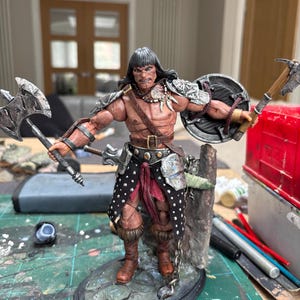 1/12 1/10 Bespoke Sculpted Head Conan the Barbarian Classic - Etsy