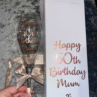 Personalised Engraved Fosters Pint Glass, Gift Boxed, Personalise with