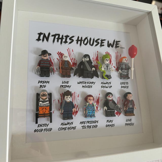 In This House We Horror Gift Frame handmade in the UK halloween Scary Movie Personalised Gift 10 Etsy