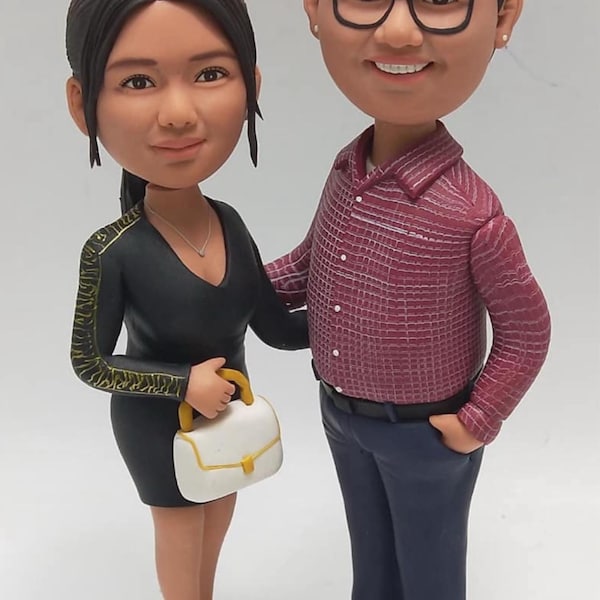 Exclusive Couple Bobblehead - Premium Personalized Keepsake main image 0