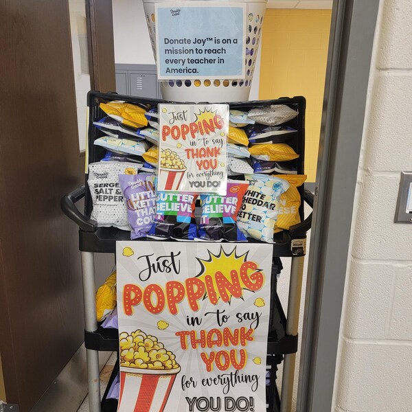 Popcorn Appreciation Sign Printable, Teacher Appreciation Staff ...