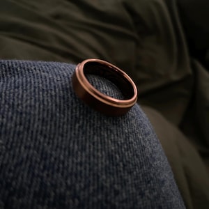 Mens Wedding Band, Brown Coffee Tungsten Ring, Mens Ring, Wedding Ring, Wedding Band Men, Anniversary Ring, Tungsten Ring