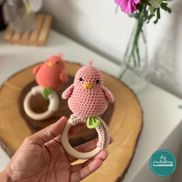 Amigurumi Bird Baby Rattle Crochet Pattern – 5 Languages (PDF Pattern ...