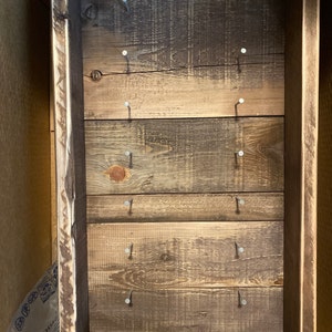 Rustic Primitive Barn Wood Knife Display Case Rack Hangs - Etsy