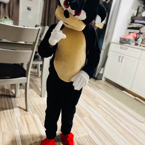 Enhenenhen Bambino Sonic Costume Shadow Knuckles Vestito Hedgehog