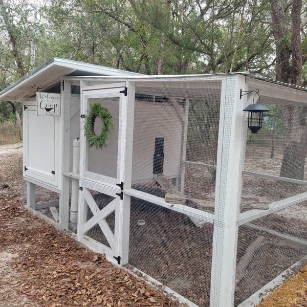 EFFICIENT Chicken Coop Plans | DIY Backyard Hen House | Large 20 Bird ...