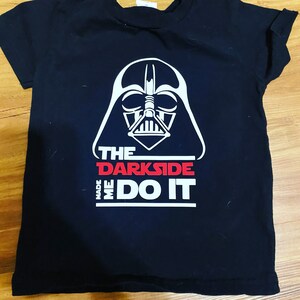 Men's Star Wars Dark Side Por Vida Graphic Tee Black Medium