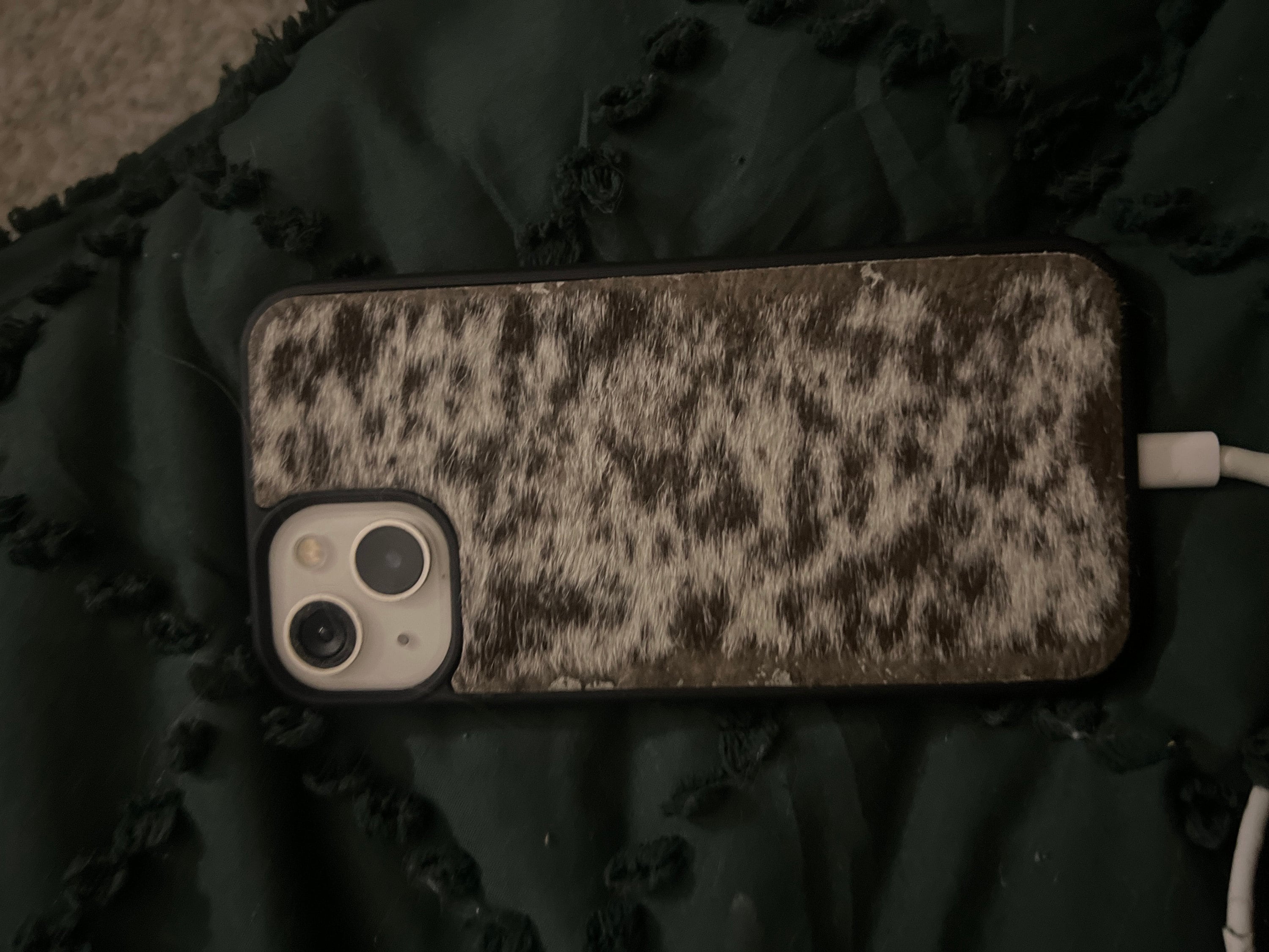Genuine Hair On Hide, Western Cow iPhone Case, Phone Case
