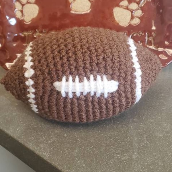 Crochet Football Pattern PDF, Amigurumi Football Plush Toy, Rugby Ball ...