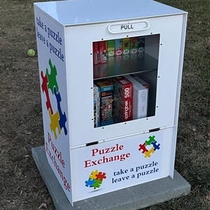 Puzzle Exchange Box - Etsy