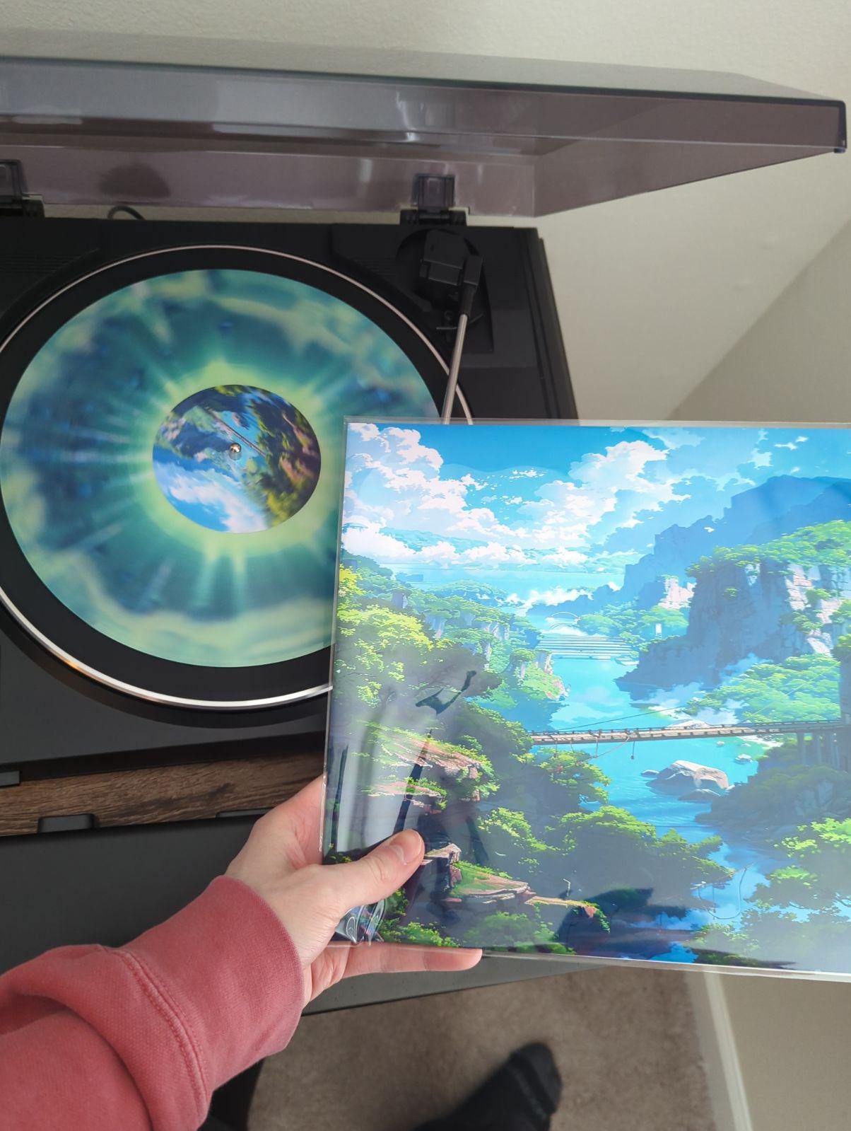 Custom Made Vinyl Record | Splatter / Color / Your Own Photo + Music | Playable 10&quot; Record (30 Minutes of Audio) | Wedding, Birthday, Gift