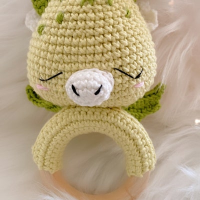 PATTERN ONLY: Dragon Baby Rattle Dragon Amigurumi Toy Easy to Follow ...