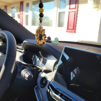 Disco Ball Car Hanging Ornament, Pendant Interior Rearview Mirror Car Decoration