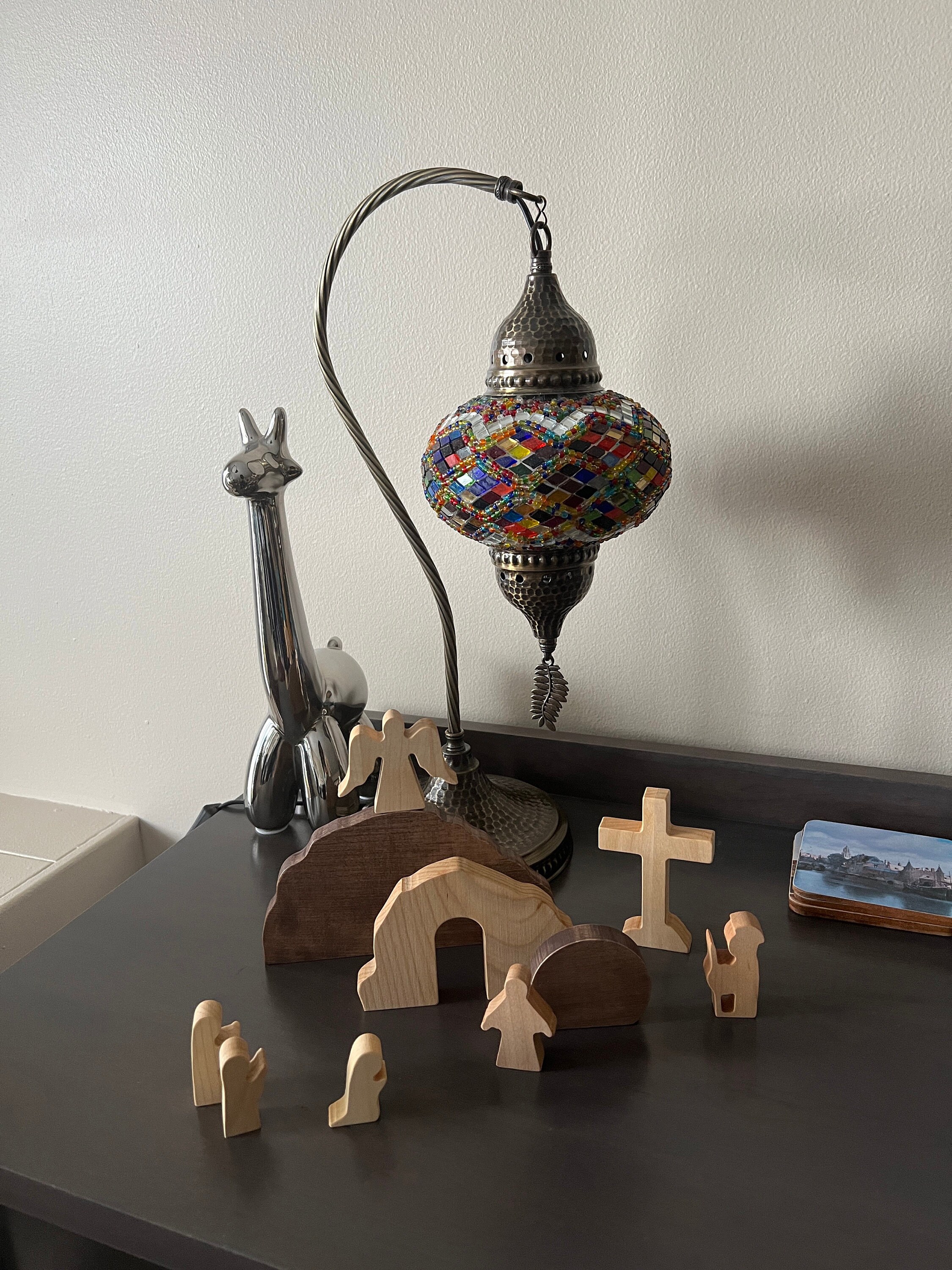 Resurrection Scene. Easter Decor. He is Risen. Wooden Empty Tomb Scene. Christian Gifts. Easter Gifts. Holiday Decorations. Handmade Decor.