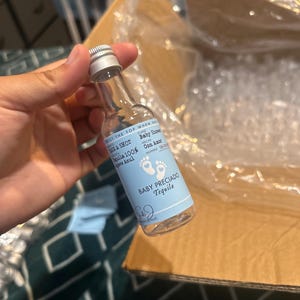 Mini Casamigos Custom Tequila Label 50ML, Baby Shower Party Favors, Pop It When She Pops, It’s A Girl, It’s A Boy, Baby Shower Favors