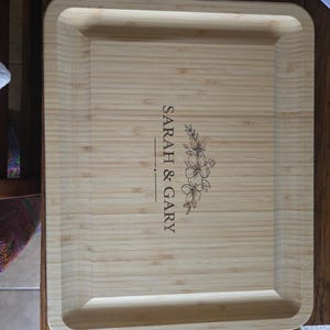 Charcuterie Board Personalized Cheese Bamboo Board Christmas Gift for Mom Her Unique Gift Idea Housewarming Gift Anniversary Gift for Couple
