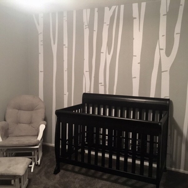 Large Wall Birch Tree Decal Forest Kids Vinyl Sticker Removable (9 ...