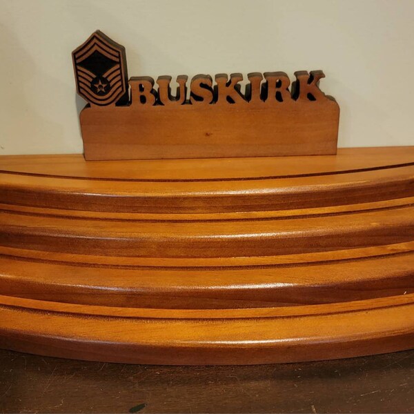 Military Rank Display - Name Display - Military Wood Rank Display ...