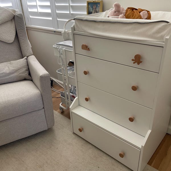 Perilla Home Set Of 6 Marble Knobs For Cabinet & Drawers