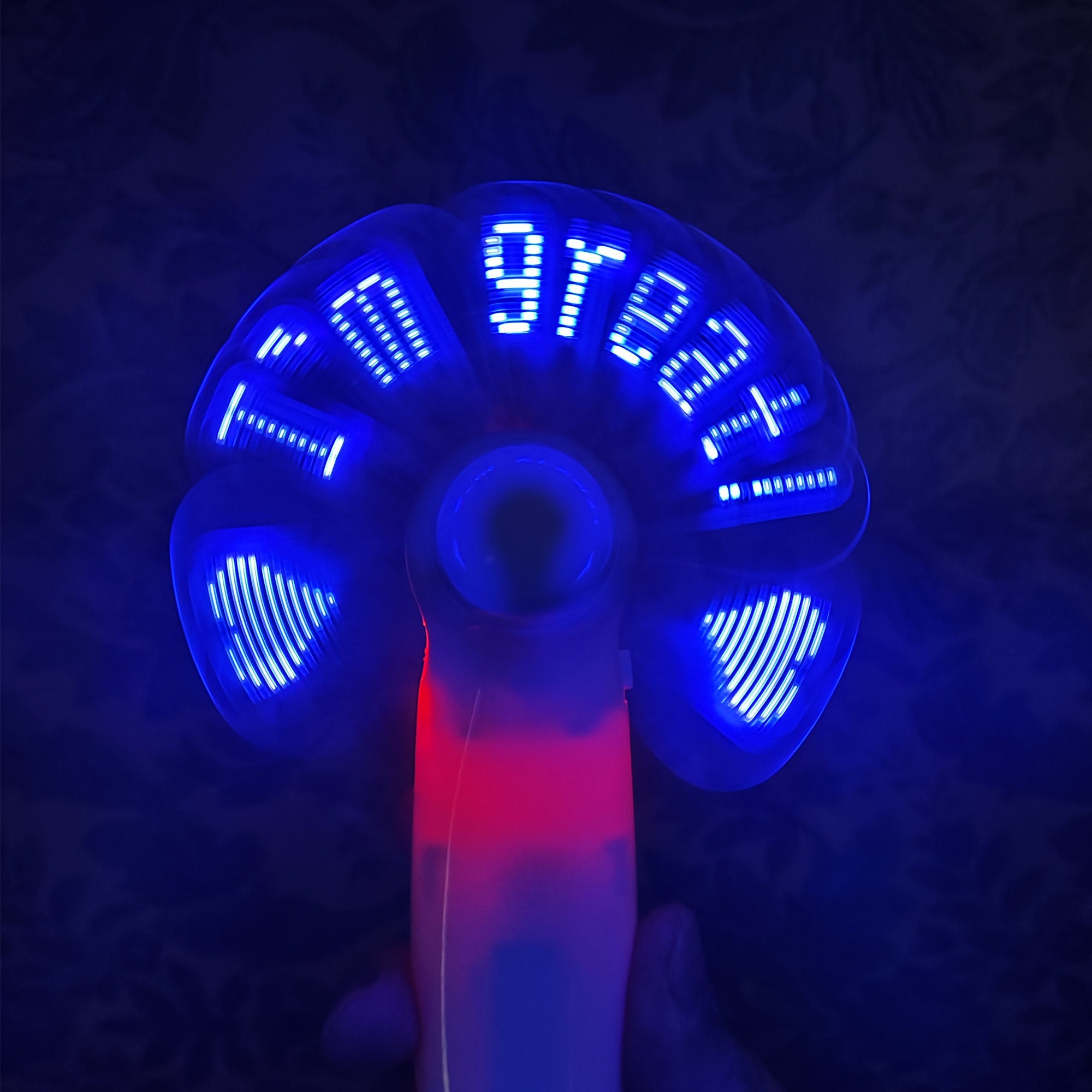 Light Up Fan,Personalize Hand Fan,Message Led Hand Fan,Customizable Fan,Personalise Fan
