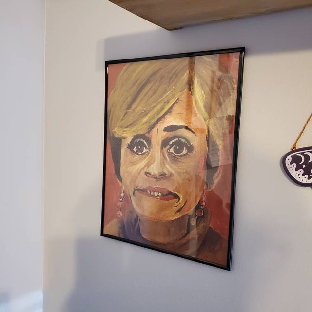 Jerri Blank strangers With Candy Print of Acrylic Portrait 