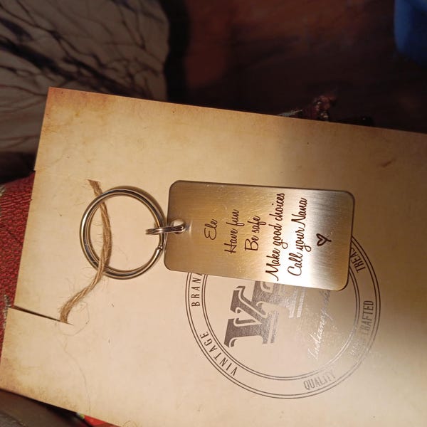Your Handwritten Keychain- Your Design - Handwriting & Font Options ...