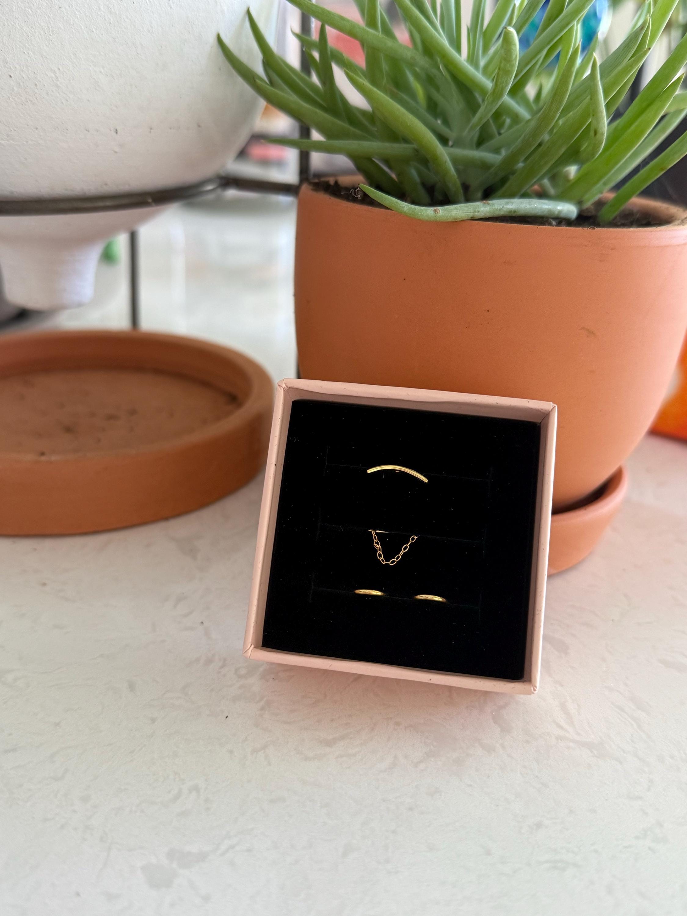 Gold Chain Earring - Minimalist Chain Earring - Sterling Silver Earring - Silver Chain Earring - Dainty Earring - Tiny Earring - For Daily