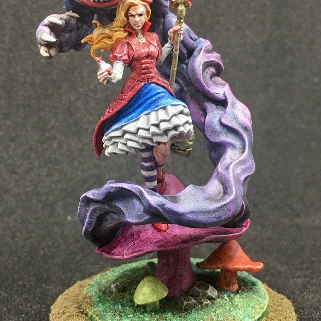 Alice, the Wishmaster High Details Resin Alice in Nightmareland  28/32/35/40/54/75mm D&D Fantasy Great Grimoire 