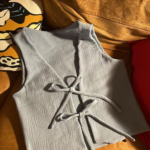 front tie top sewing pattern