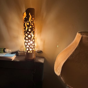 Bamboo Lamps - Bedroom Lamps - Desk Lamps - Ambient Lighting/japanese/hand  Made & Natural/unique Design ZEN FIRE - Etsy