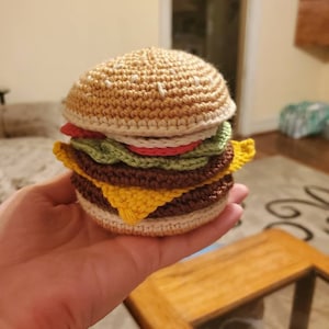ハンバーガーかぎ針編みパターン、ハンバーガーかぎ針編み