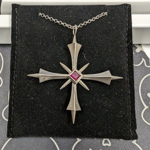 【YOURNUS】cross necklace YOURNUS】cross necklace Cross Necklace Solid Stainless Steel 24