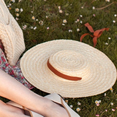Straw Hat Straw Boater Woman Hat Summer Hat Spring Hat - Etsy