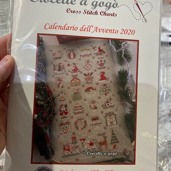 ADVENT CALENDAR by Crocette A Gogo Counted Cross Stitch Pattern