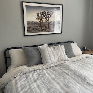 Joshua Trees "Holding Hands" Fine Art Photography Print - Joshua Tree Sunset Wall Art, Framed or Unframed Desert Wall Art for Home Decor