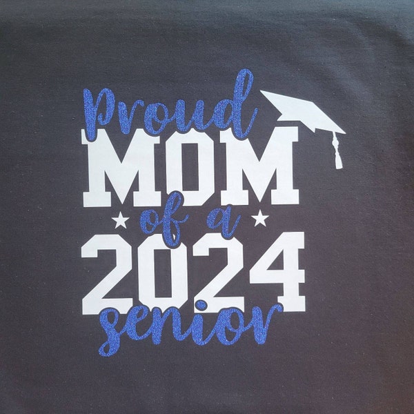Proud Mom of a 2024 Senior SVG Png, Proud Senior Family SVG, Proud ...