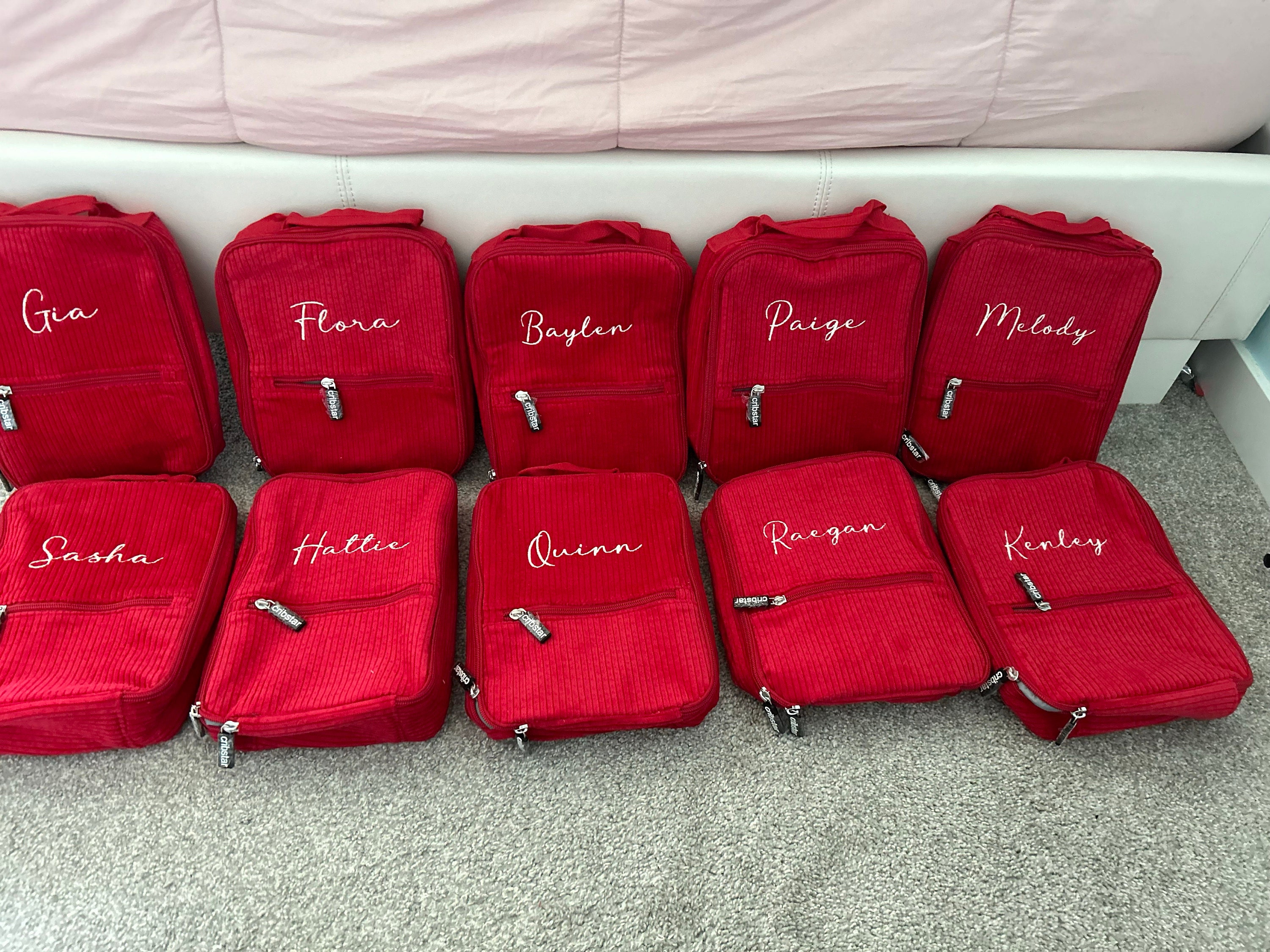 Personalised Retro Corduroy Lunch Bag